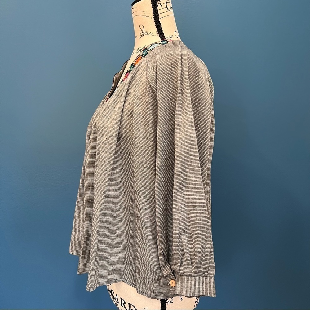 Anthropologie eri + ali Kaleidoscope Striped Top Size Extra Small XS - Picture 8 of 12